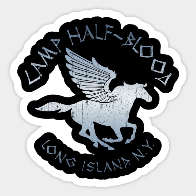 Camp-Half-Blood / Vintage Aesthetic Design Sticker by Cave Clan